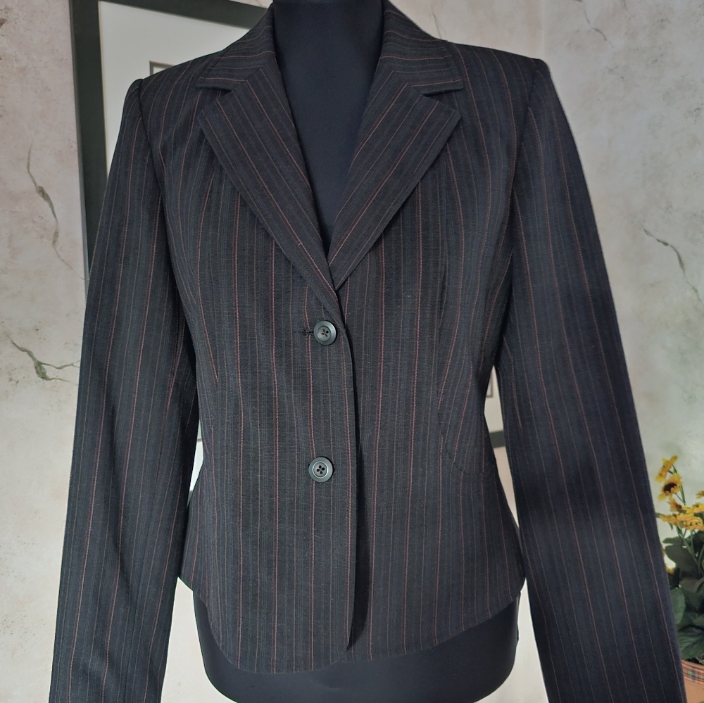 Apt. 9 Gray Blazer Tailored Professional Style